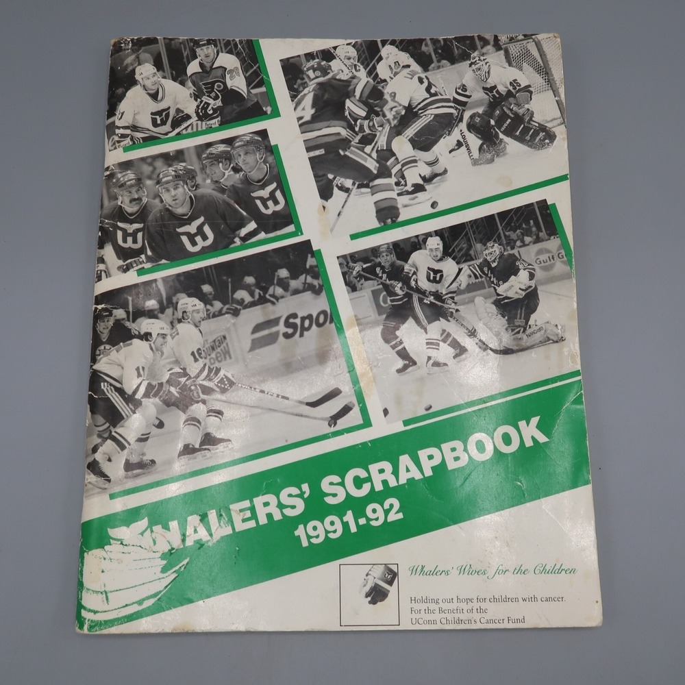 Hartford Whalers Book Scrapbook 1991-1992 Connecticut‎ NHL